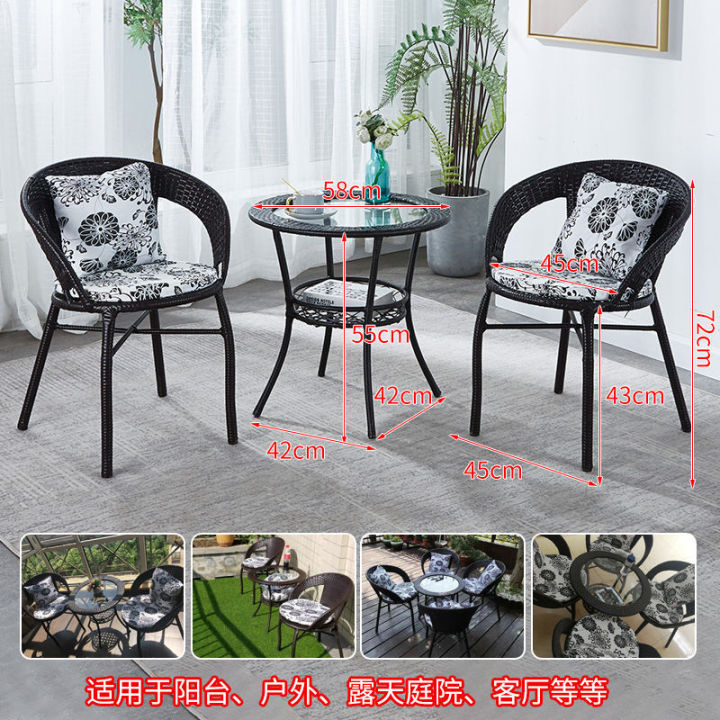 Balcony Table And Chair Set Balcony Table Set Balcony Combination Outdoor Tea Table and Chair