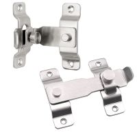 【LZ】 Stainless Steel Anti-Theft Wood Door Bolt Security Chain Lock Buckle Hotel Home Window Furniture Latches Hasp Hardware