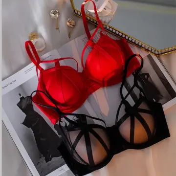 Sexy Gathering A Cup Small Breasts Bra Set Anti Sagging Underwear