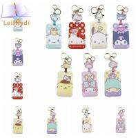 LEIFNYDI Cinnamoroll ที่ใส่บัตร Kuromi แมวคิตตี้แมว Pochacoo เคสใส่บัตรลายการ์ตูน คาวาอิ บัตรโดยสารรถประจำทาง ซองการ์ดเมโลดี้ นักเรียนก็อก