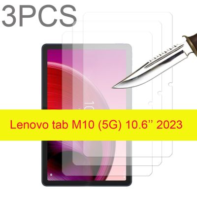 3ชิ้นสำหรับแท็บ Lenovo M10 5G 2023 TB360ZU 10.6 กระจกเทมเปอร์ปกป้องหน้าจอ3แพ็คแท็บเล็ตป้องกันฟิล์มป้องกันรอยขีดข่วน HD