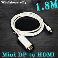 1.8M Thunderbolt Mini Displayport Display Port Mini DP to HDMI-Compatible Male Adapter cable For Macbook Mac Air Pro Adapters Adapters