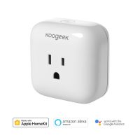 【✷】 C&amp;T e-Mart Koogeek WiFi Smart Plug Socket การควบคุมด้วยเสียงสำหรับ HomeKit Alexa Google Home Timer การตรวจสอบพลังงาน AC120V Smart Plug