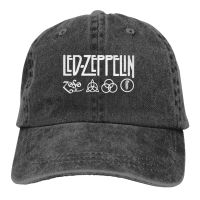 Summer Style Led Zeppelin Rock Robert Plant Jimmy Page Zoso Symbols Personalization Printed Cowboy Cap