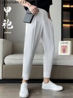 Korean Fashion Slim Elegant Casual Blazer Pants Men Formal Trousers Male Black Dress Pants Classic Suit Pants White Harem Pants