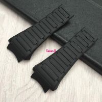 Suitable For [Classic Style] porsche design 6620 Silicone Rubber Watch Strap Tape Bracelet Soft Black