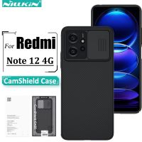 Nillkin เหมาะสำหรับเคส Xiaomi Redmi Note 12 4G เคสโทรศัพท์กันกระแทกเลนส์สไลด์สร้างสรรค์ Camshield