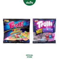 Trolli (ทรอลลี่) ทรอลลี่ บริตครอเลอร์ เยลลี่ ไนท์ครอเลอร์ เยลลี่ รูปหนอนกลิ่นผลไม้ ขนาด 30 กรัม