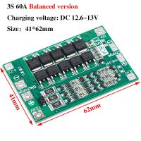 Hot Selling 3S 4S 40A 60A Li-Ion Lithium Battery Charger Protection Board 18650 BMS For Drill Motor 11.1V 12.6V/14.8V 16.8V Enhance Balance