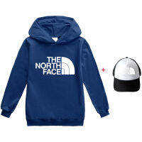 [ในสต็อก] THE NORTH FACES ผ้าฝ้าย + โพลีเอสเตอร์ Hoodie สำหรับเด็กชายหญิง Hooded Sweatshirt เสื้อผ้าเด็กฤดูใบไม้ผลิฤดูใบไม้ร่วงเด็กพิมพ์น่ารักแขนยาว