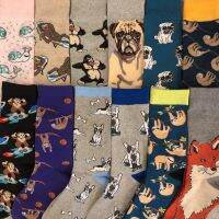 （A Beautiful） Drop ShipFashionSocks Chimpanzee PugBulldog Sloth SnailTerrier Monkey Dog PuppyDropship