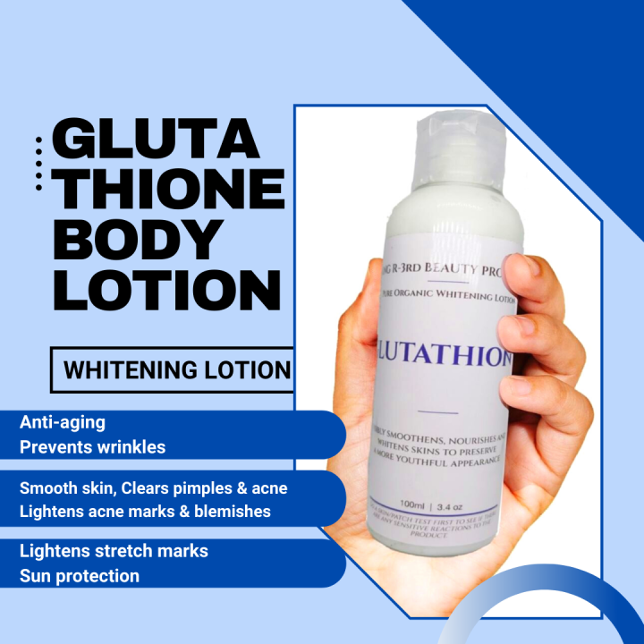 Glutathione skin whitening and moisturizing lotion Lazada PH