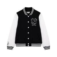 Autumn and winter baseball uniform women street hip-hop embroidery lovers baseball jackets ins Korean style splicing casual top