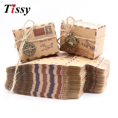 【YF】✵  10pcs/lot kraft Paper with Accessories Wedding Favors and Boxes Birthday Decoration Supplies