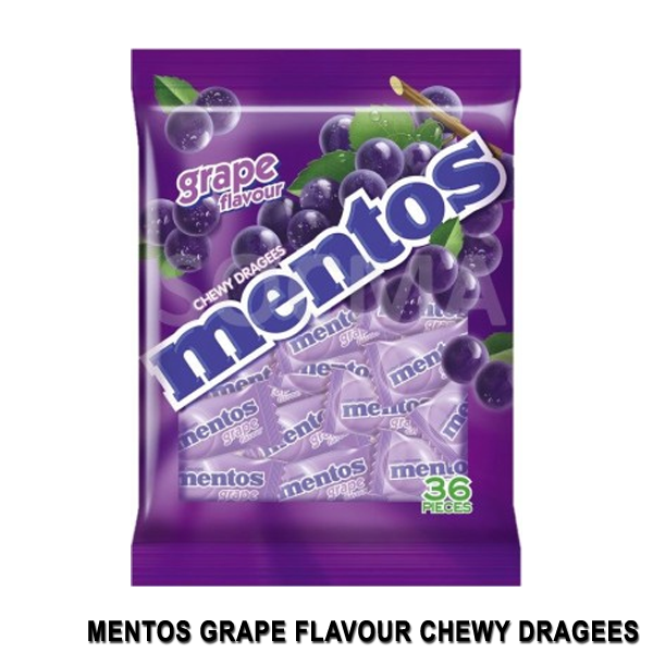 Mentos Grape Flavour Pouch Bag 97.2g | Lazada