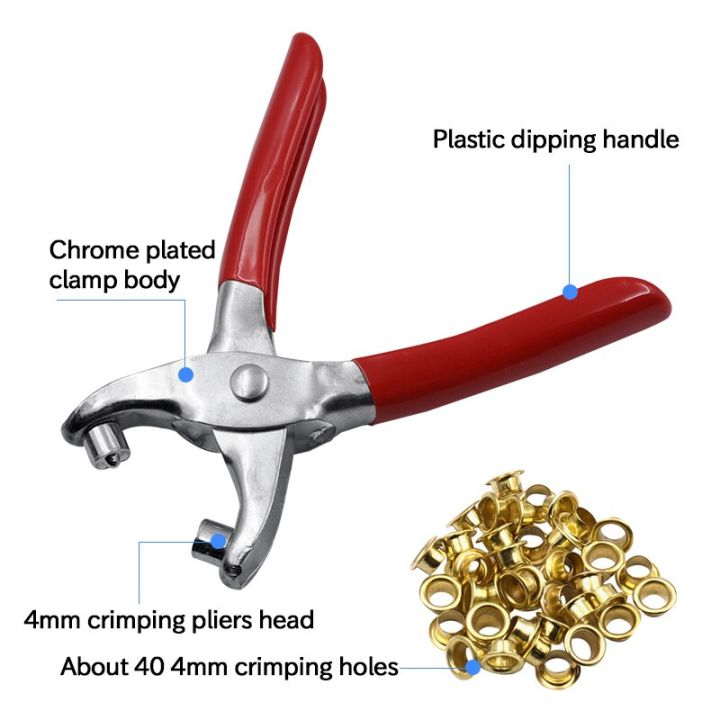 1-set-eyelet-fixing-cloth-leather-belt-shoe-hole-punch-pliers-sewing-machine-bag-tool-household-plier-retainer-rivet-snap-sewing-machine-parts-access