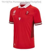 ☢ Rugby 2023 World Cup Wales Home and Away Tops Rugby Training Wear Mens Short Sleeve Embroidery