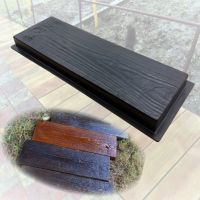 Imitation Wood Grain DIY Path Maker Paving Cement Brick Mold Stepping Pavement Road Concrete Mould Garden Decoration TOP ones