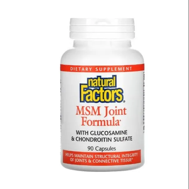 Natural Factors Msm Joint Formula With Glucosamine And Chondroitin Sulfate 90 Capsules180 