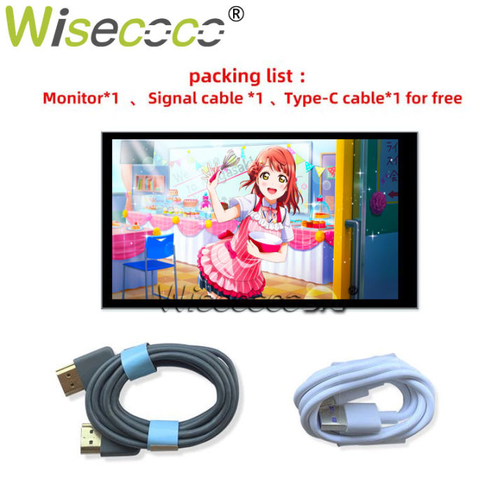 wisecoco-6นิ้ว2k-pocket-monitor-2560x1440-raspberry-pi-monitor-lcd-monitor-plug-and-play-monitor