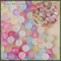 Aolie 100ชิ้น6มม. สีผสมลูกปัดกลมหลวมสำหรับการทำเครื่องหมายเครื่องประดับสร้อยคอสร้อยข้อมืออุปกรณ์เสริม