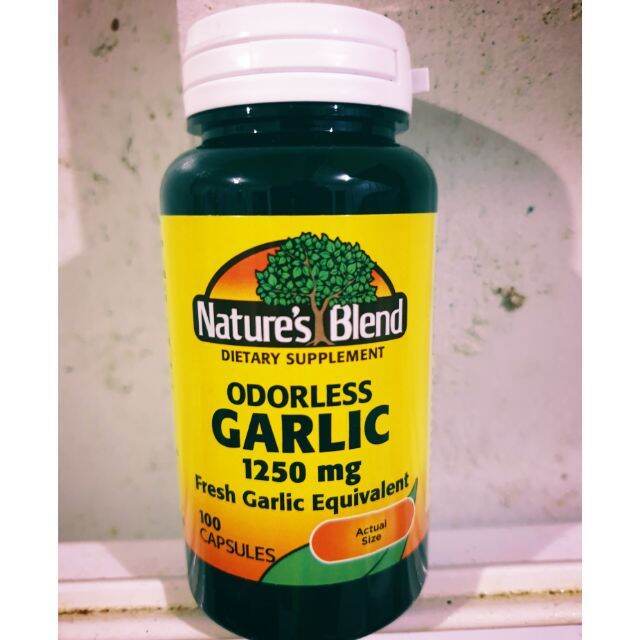 Natures Blend Odorless Garlic 1250 mg 100 tablets Lazada PH