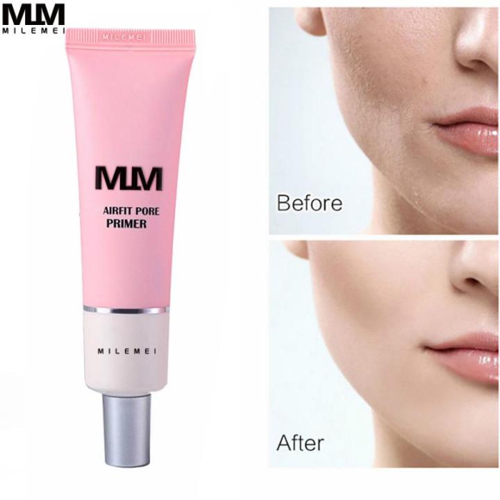 1pc-long-lasting-face-primer-แต่งหน้าฐานคอนซีลเลอร์ธรรมชาติ-rose-pore-foundation-oil-control-facial-primer-เกาหลี-tslm2