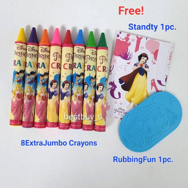 ดิสนีย์-พริ้นเซส-สีเทียนเอ็กตร้าจัมโบ้-แท่งใหญ่8สี-disney-princess-extra-jumbo-crayons-8colored