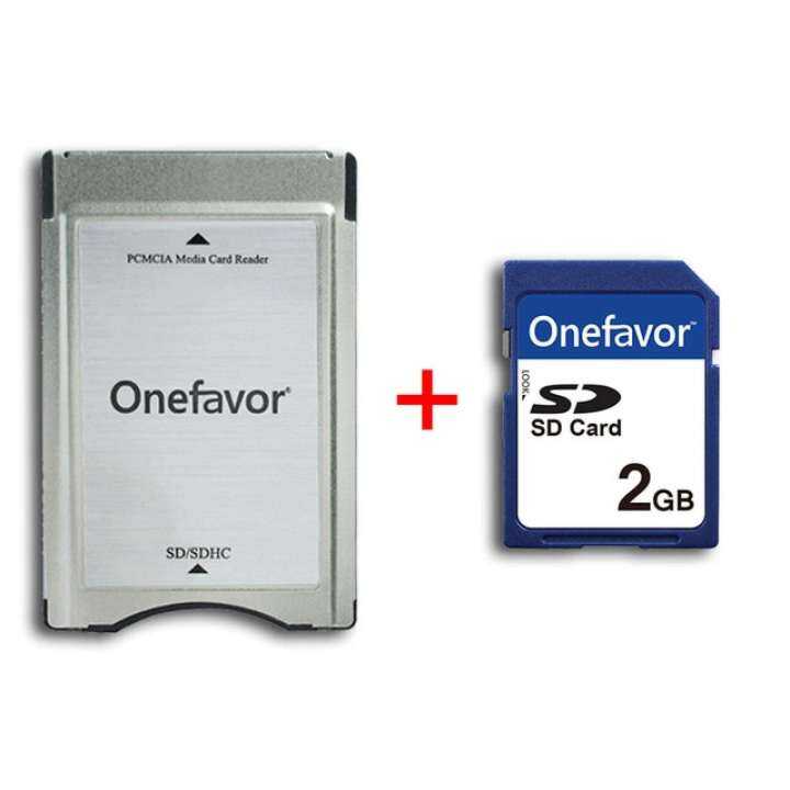1GB 2GB 4GB 8GB Memory Card With adapter onefavor PCMCIA SD card reader