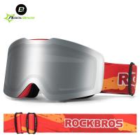 Rockbros official New Ski Goggles Windproof UV400 Anti-fog Ski Glasses Double Layers Skiing Snowboard protective goggles Goggles