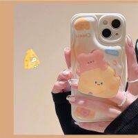 หมีเหมาะสำหรับขาตั้งรูปชีส IPhone13pro Apple สูงสุด12เคสโทรศัพท์มือถือ11น่ารัก Xr ตัวเมีย Xs สีแดงสุทธิ X