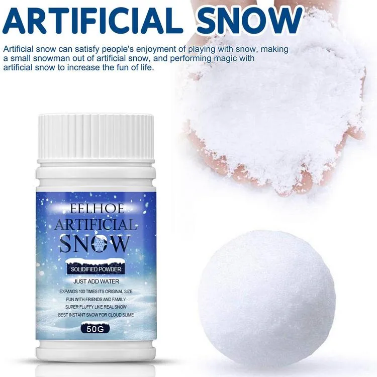 Artificial Snow Instant Snow Holiday Snow Decorations Realistic Artificial  Fake Snow Powder Simple and Safe for Party Favors Central Decoration  attractive