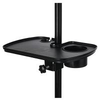 Microphone Stand Tray, Universal Microphone Stand Clamping Tray for Karaoke Recording Live Broadcast