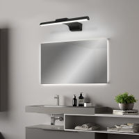 L400600800mm modern led bathroom mirror light washroom mirror lamps for home toilet dresser lighting black or white finished