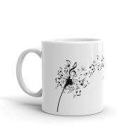 Musician Simple Design Music Teacher Gift Cup 11oz Ceramic Music Lovers Morning Coffee Mugs