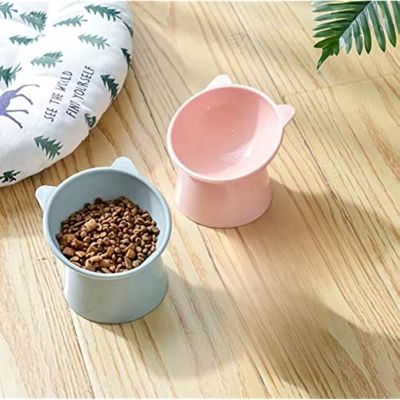 Cat Bowls Elevated Tilted Raised Cat Food Bowls Cat Bowl Whisker Friendly Cat Food Bowl Cat Food Dishes