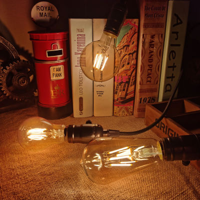 3PCS 4W Retro Edison Bulb E27 Lamp G80G95ST64A60 Lighting Warm Light Bulb 220V Antique Incandescent Lamp Home Pendant Lamp