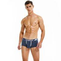 bjh☑✟▣  Men Underpants boxer solid Hipster Male