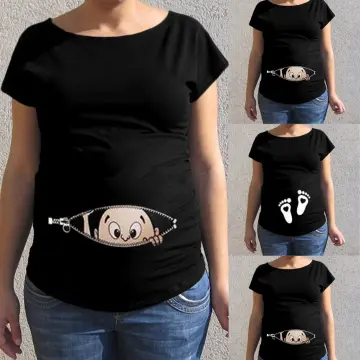 Shop Slogan Print Maternity T-shirt Online