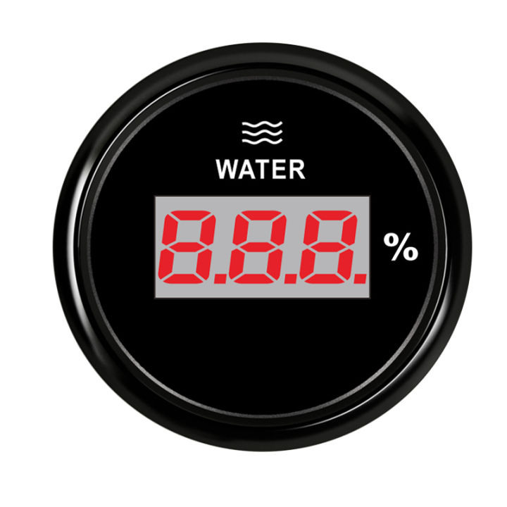เกจวัดระดับน้ำดิจิตอลกันน้ำ9-32โวลต์52มิลลิเมตรเกจระดับถังแสดงสถานะ0-190โอห์มพร้อมแสงไฟ