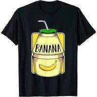 New Arrivals Adult T-Shirt For Men  Banana Milk Bottle Fruit Korean Hangul Kpop Music Gayo Funny T-Shirt Christmas Gift