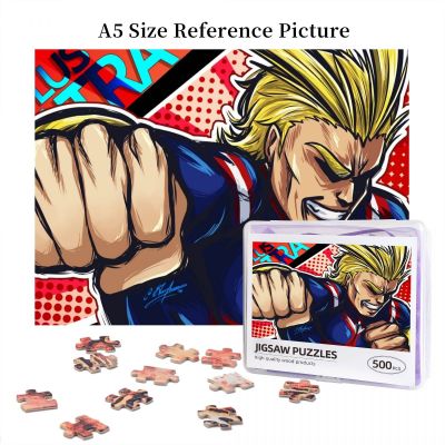 My Hero Academia All Might (1) Wooden Jigsaw Puzzle 500 Pieces Educational Toy Painting Art Decor Decompression toys 500pcs