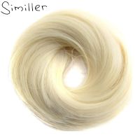 Similler Rubber Band Straight Scrunchie Donut Chignon Wrap Hair Temperature Synthetic Pieces 613 Wedding