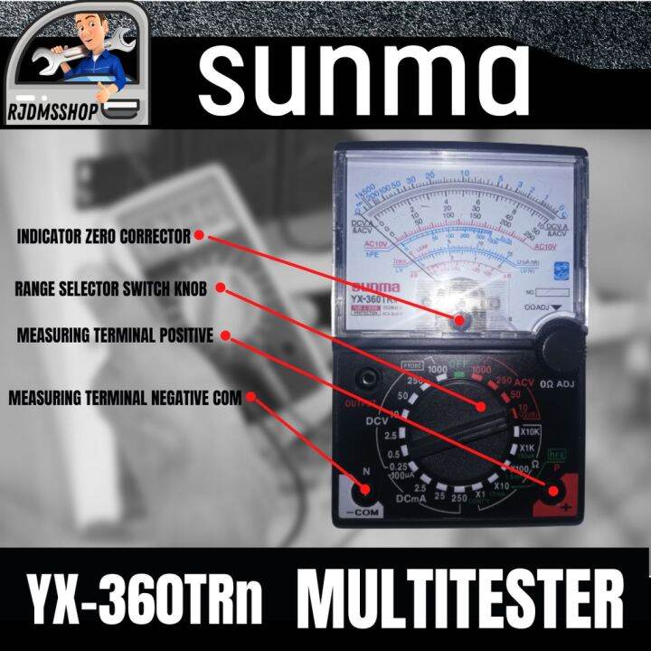 HOT PWIFS Sunma Multitester With Fuse And Diode Protection
