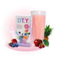 DT.Y DETOX YOGURT ดีท็อกซ์โยเกิร์ตที่มีส่วนผสมของผักผลไม้มากกว่า 8 ชนิด ที่ให้กากใยและมีไฟเบอร์สูง 1 กล่อง มี 3 ซอง