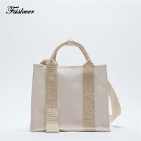 Simple Fashion Small Canvas Handbag For Ladies Vintage Striped Tote For Female Ol Business Briefcase Korean Style Shopping Bag