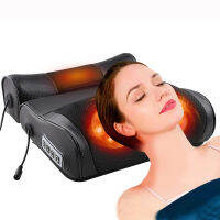 2 In 1 Massage Pillow Heat Vitor Shiatsu Device Cervical Healthy Body Relaxation Massageador For Back Neck Massager