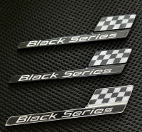 1X ABS Black Series Emblem สำหรับ Benz AMG รถด้านข้าง Trunk สติกเกอร์โลโก้2017