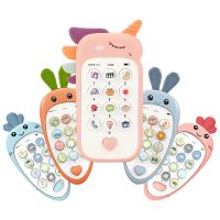 Baby Phone Toys Music Sound Telephone Sleeping Toys With Teether Simulation Phone Kids Infant Early Educational Toy Kids Gifts