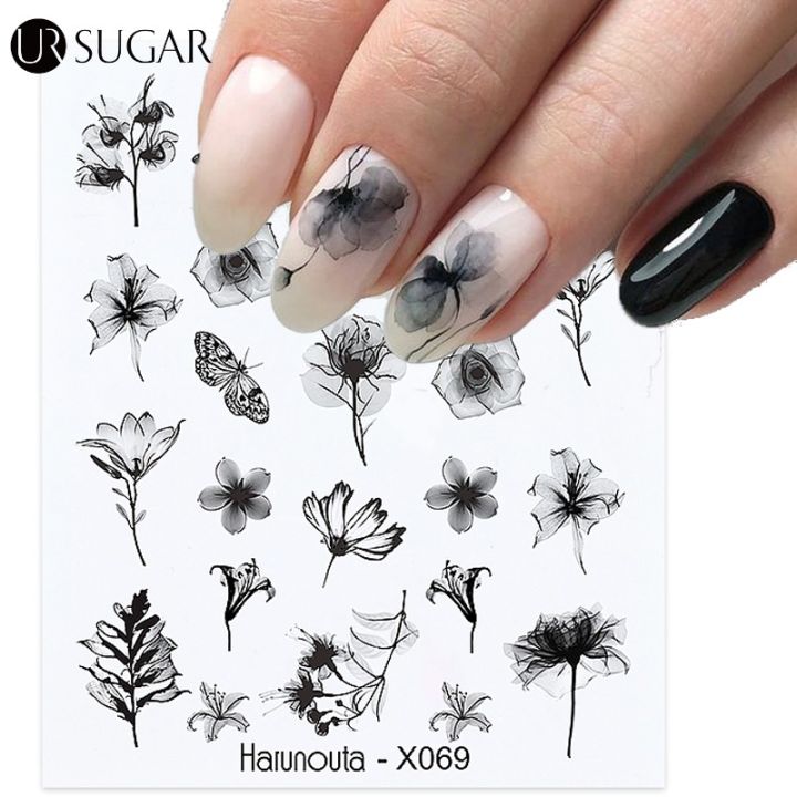 Ur Sugar Harunouta Spring Summer Simple Flower Leaf Tree Water Decals  Stickers Butterfly Slider Watermarks Decoration Nail Art Manicures | Lazada  Ph